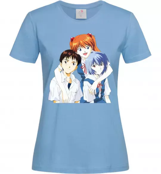 Женская футболка Аска Сіндзі Рей Голубой фото