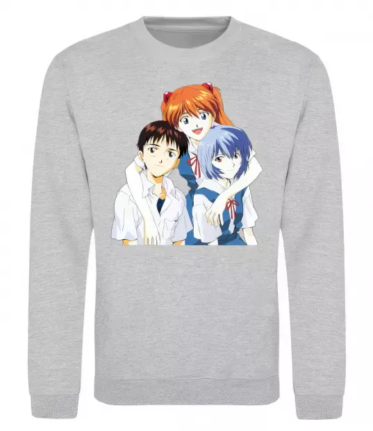 Свитшот Аска Сіндзі Рей Серый меланж фото