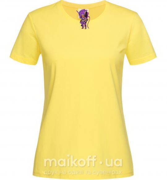 Женская футболка Евангелион робот аниме Лимонный фото