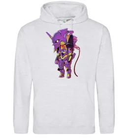 Мужская толстовка (худи) Evangelion poster Белый фото