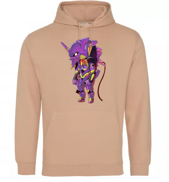 Жіноча толстовка (худі) Евангеліон робот аніме Пісочний фото