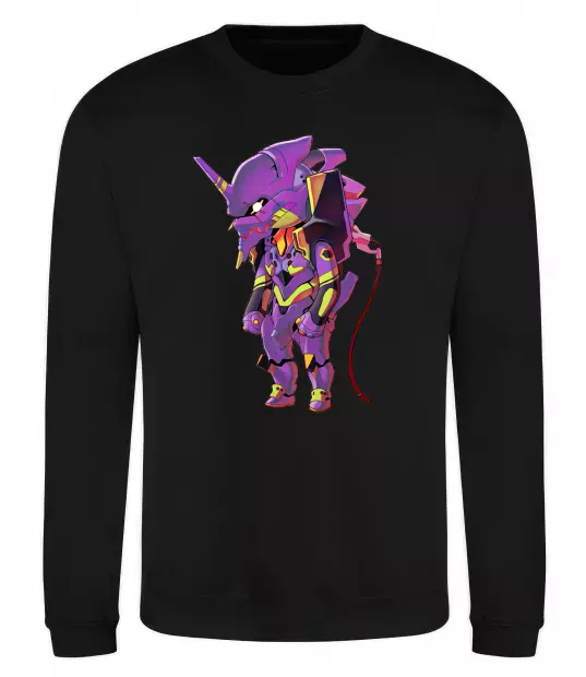 Свитшот Евангеліон робот аніме Черный фото