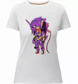 Жіноча преміум футболка Evangelion neon genesis Чорний фото