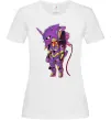 Жіноча футболка Евангеліон робот аніме Білий фото