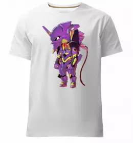 Мужская премиум футболка Eva 01 test type Черный фото