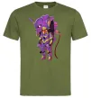Мужская футболка Евангеліон робот аніме Оливковый фото