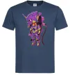 Мужская футболка Евангеліон робот аніме Темно-синий фото