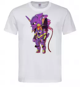 Мужская футболка Evangelion HELMETS аніме Темно-зеленый фото