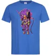 Мужская футболка Евангеліон робот аніме Ярко-синий фото
