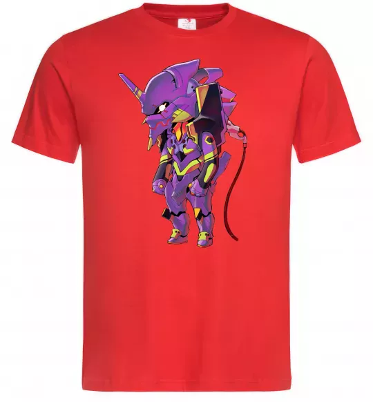 Мужская футболка Евангеліон робот аніме Красный фото
