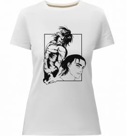 Жіноча преміум футболка Eren Yaeger Атака титанов Жіноча преміум футболка Eren Yaeger Атака титанов