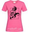 Женская футболка Eren Yaeger Атака титанов Ярко-розовый фото