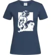Жіноча футболка Eren Yaeger Атака титанов Темно-синій фото