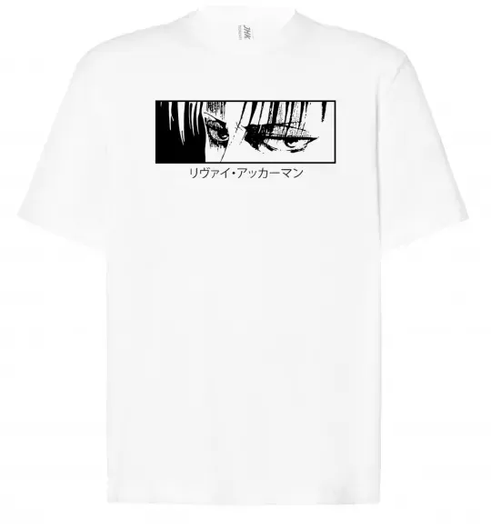 Футболка Оверсайз Levi ackerman (white) Белый фото