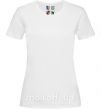 Жіноча футболка Атака титанов эмблемы Білий фото
