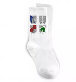 Носки Атака титанів розвідувальний корпус Белый фото