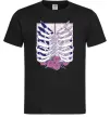 Мужская футболка Атака титанів ребра Черный фото