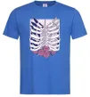 Мужская футболка Атака титанів ребра Ярко-синий фото