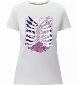 Женская премиум футболка Eren Yaeger Атака титанов Белый фото