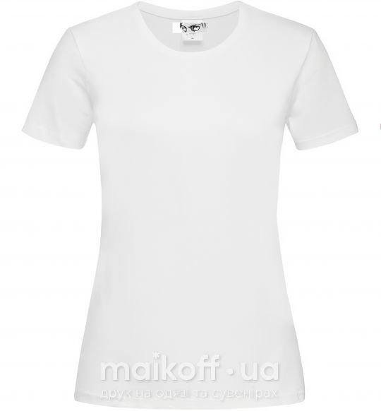 Женская футболка Очі аниме Белый фото