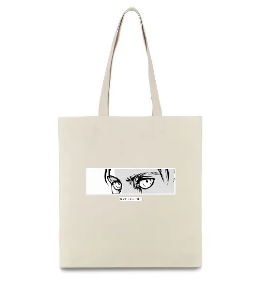 Эко-сумка Очі аніме Бежевый фото