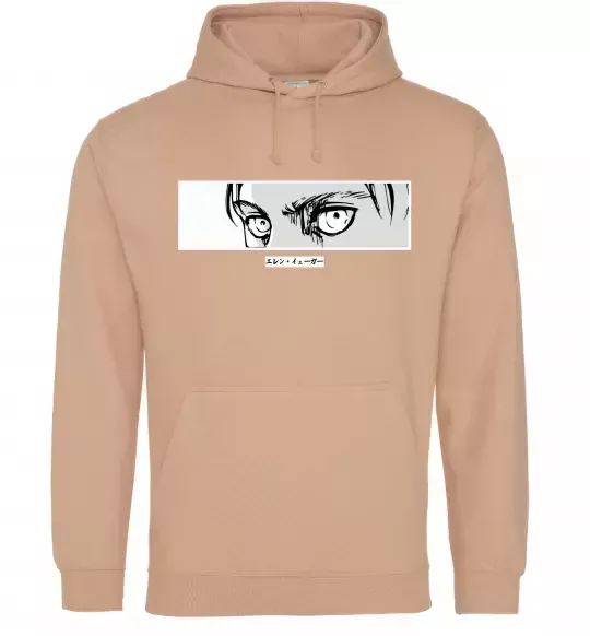 Чоловіча толстовка (худі) Очі аніме Пісочний фото