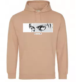 Мужская толстовка (худи) Очі аніме Песочный фото