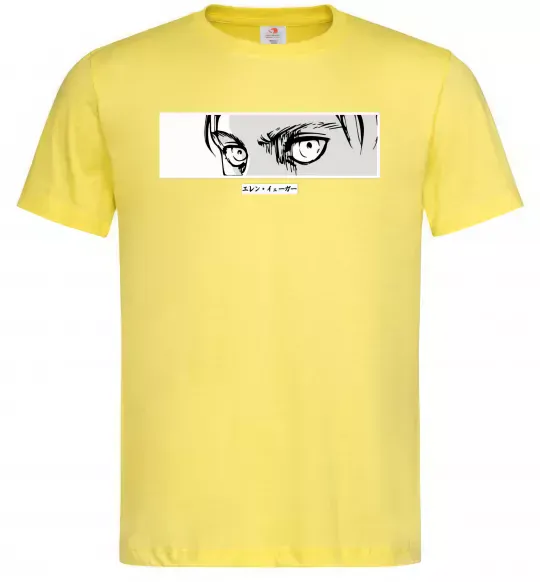 Чоловіча футболка Очі аніме Лимонний фото