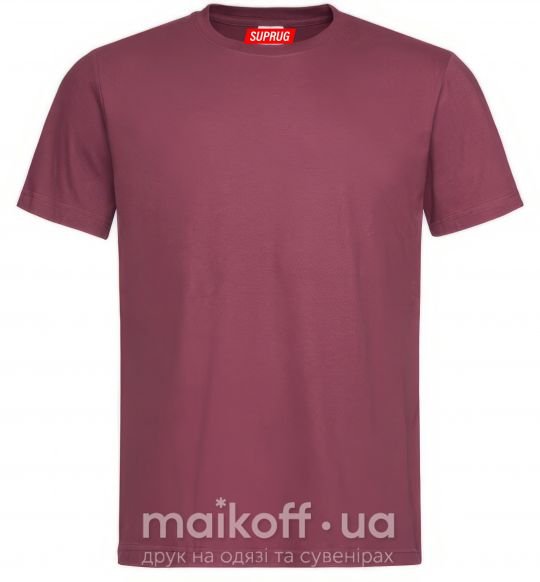 Мужская футболка SUPRUG Бордовый фото