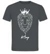 Мужская футболка Лев король King Графит фото