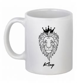 Чашка керамічна Лев король King