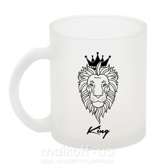 Чашка скляна Лев король King Фроузен фото