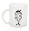 Чашка стеклянная Лев король King Фроузен фото