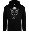 Жіноча толстовка (худі) Левиця королева Queen Чорний фото