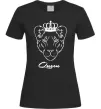 Жіноча футболка Левиця королева Queen Чорний фото