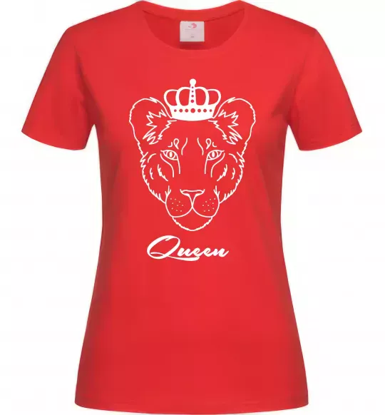 Жіноча футболка Левиця королева Queen Червоний фото