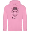 Женская толстовка (худи) Левиця королева Queen Розовый фото
