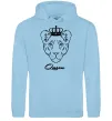 Женская толстовка (худи) Левиця королева Queen Голубой фото