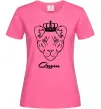 Жіноча футболка Левиця королева Queen Яскраво-рожевий фото
