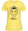 Женская футболка Львица королева Queen Лимонный фото