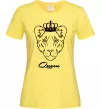 Жіноча футболка Левиця королева Queen Лимонний фото