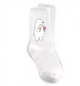 Носки Білий ведмідь з морозивом Белый фото