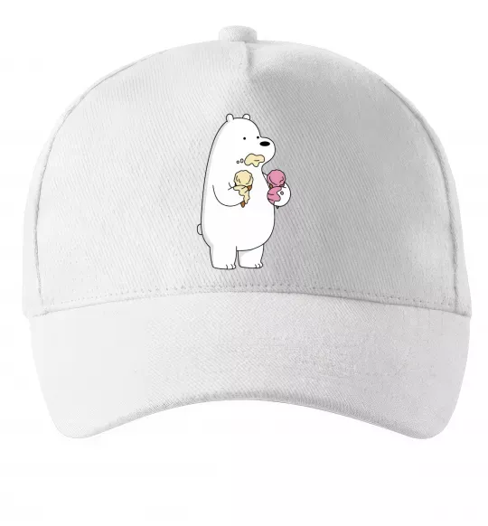 Кепка Білий ведмідь з морозивом Белый фото