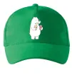 Кепка Білий ведмідь з морозивом Зеленый фото