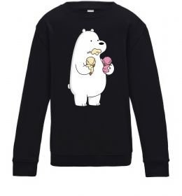 Детский Свитшот Білий ведмідь з морозивом