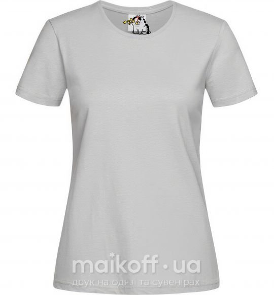 Жіноча футболка Парные чипсы тигра Сірий фото