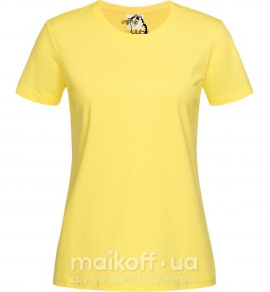 Жіноча футболка Парные чипсы тигра Лимонний фото