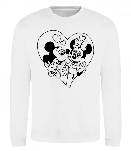 Свитшот Міккі Маус закоханий Белый фото