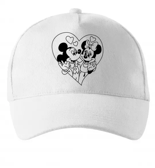 Кепка Міккі Маус закоханий Білий фото