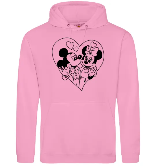 Жіноча толстовка (худі) Міккі Маус закоханий Рожевий фото